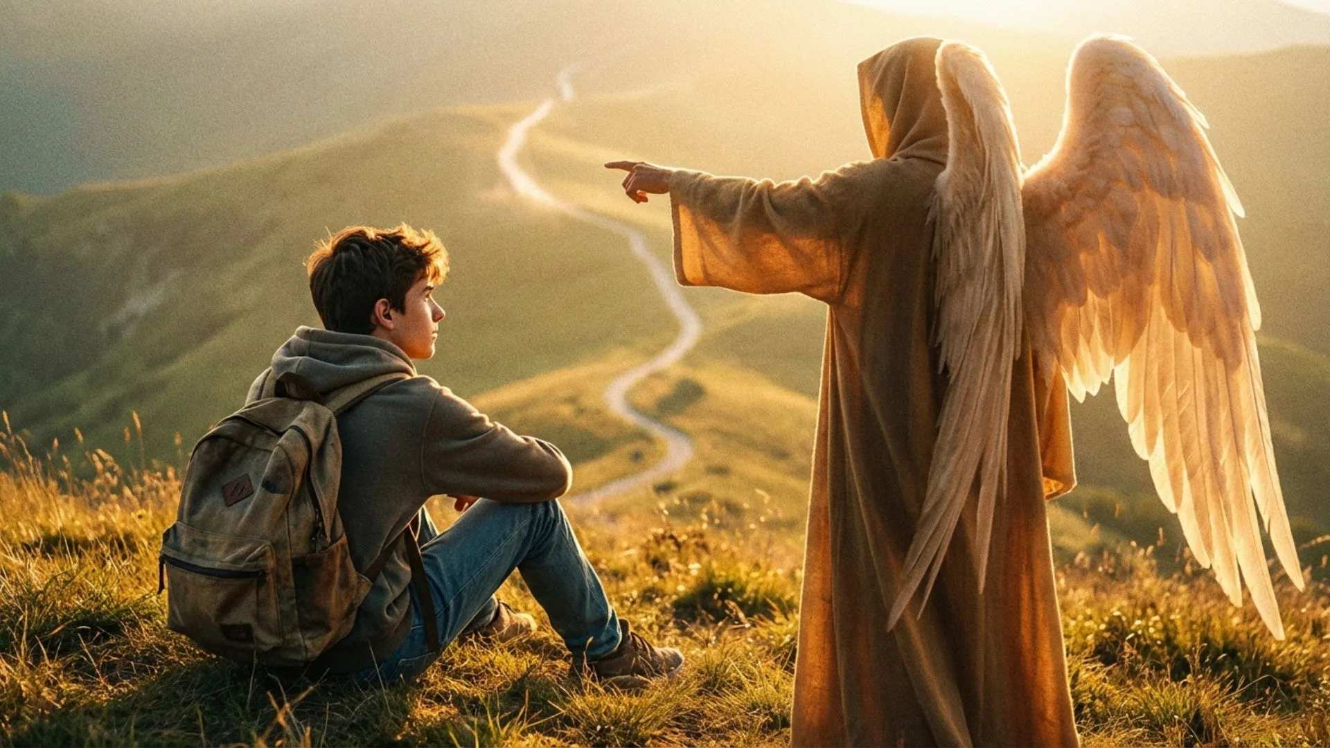 Simbolismo do silêncio espiritual e conexão angelical